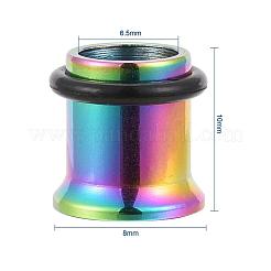 12 шт. 6 цвета 316 хирургическая нержавеющая сталь винт ушные калибры заглушки для туннелей плоти&nbsp;STAS-YW0001-15