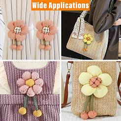 1 комплект из 6 шт. 6 стилей брошей из ткани с цветами разных цветов&nbsp;ST-CJ0038-001