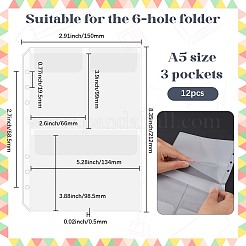 12 шт. сумка для хранения из ПВХ с цепочкой для карандашей&nbsp;DIY-SP0004-60B