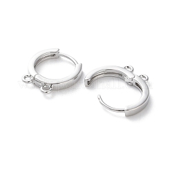 Фурнитура для сережек Huggie Hoop из латуни&nbsp;KK-S405-01P