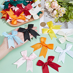 120 шт. бант из двухцветного полиэстера&nbsp;DIY-BC0015-96