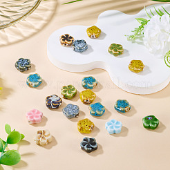 20шт фарфоровые бусины ручной работы&nbsp;PORC-TA0001-25