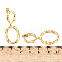 Овальные серьги-гвоздики из нержавеющей стали 304&nbsp;EJEW-I320-20G