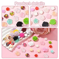 Кабошоны из смолы 50шт 5 стиля&nbsp;CRES-YW0002-40