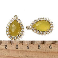 Подвески из натурального корейского нефрита в форме капли&nbsp;G-I375-01G-05