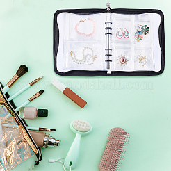 Прозрачная сумка на молнии для хранения органайзера для ювелирных изделий AJEW-WH0314-44A