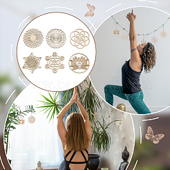 Подвесные украшения из деревянной доски&nbsp;WOOD-FG0001-50B