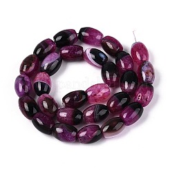 Окрашенные естественный агат бисер пряди&nbsp;G-T144-51A-02