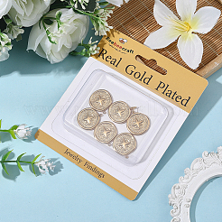 6 шт. подвески из нержавеющей стали 201 с вакуумным покрытием PVD&nbsp;STAS-BBC0008-43