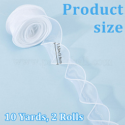 2 рулон полиэстеровой шифоновой ленты&nbsp;DIY-CP0010-71