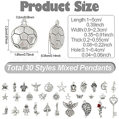 30шт 30 стиля подвески из сплава в тибетском стиле&nbsp;FIND-YW0006-86