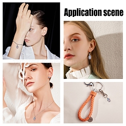 10шт латунные подвески из кубического циркония с микро-паве&nbsp;ZIRC-SC0001-17