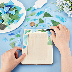 Многоцветная стеклянная мозаика&nbsp;MOSA-WH0001-03C