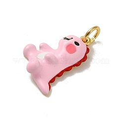 Подвески из латуни с эмалью в стойку&nbsp;LS-KK-H473-15G