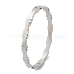 Браслеты из бамбукового плетения из нержавеющей стали 304 для женщин&nbsp;BJEW-Z092-01P