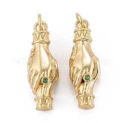 Латунные микро проложить кубический цирконий подвеска&nbsp;ZIRC-P089-10G