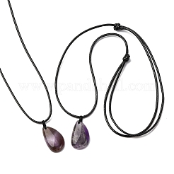 Подвеска в виде капли из смешанных натуральных и синтетических драгоценных камней&nbsp;NJEW-G169-01