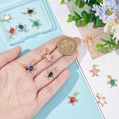 12шт 6 цвета латунные подвески&nbsp;KK-NB0003-37