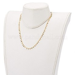 Натуральные многоцветные турмалиновые подвески на цепочках&nbsp;NJEW-JN03340