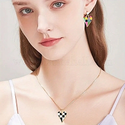 Подвески из эмали из сплава с покрытием 10 шт.&nbsp;ENAM-YW0008-17