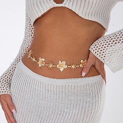 Цепочка из сплава с цветочным звеном&nbsp;FS-WG73841-01