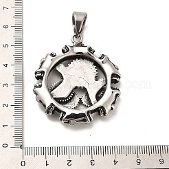 Подвески из нержавеющей стали 304 в тибетском стиле&nbsp;STAS-M334-17AS