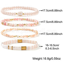 4 шт. 4 варианта браслетов из искусственного жемчуга&nbsp;MM2663-1