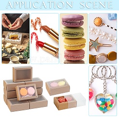 Складные ящики для бумаги с прозрачной пластиковой крышкой&nbsp;LS-CON-WH0095-68B-05