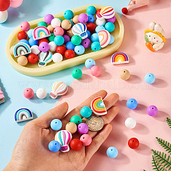 Пищевые экологически чистые силиконовые фокусные бусины&nbsp;SIL-TA0002-49