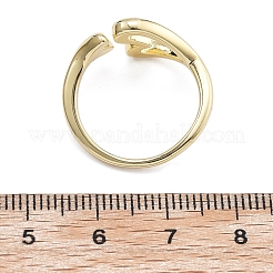 Кольца-манжеты для женщин из латуни с покрытием стойки&nbsp;RJEW-M028-37G