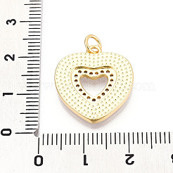 Латунные микропаве прозрачные подвески с фианитом&nbsp;KK-N268-47G