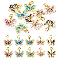 Подвесные украшения из сплава эмали&nbsp;HJEW-TAC0042