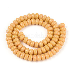 Непрозрачные с напылением стеклянные бусины&nbsp;LS-GLAA-ZX008-8mm-18Y