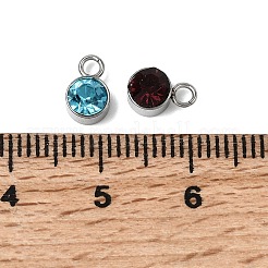 12 шт. подвески из нержавеющей стали 304 с камнями рождения&nbsp;STAS-H247-01P