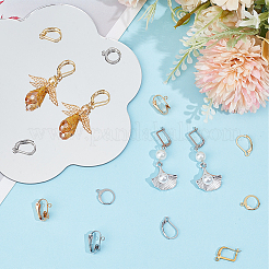 72 шт. 8 шт. фурнитура для сережек из нержавеющей стали 304 с застежкой-молнией&nbsp;STAS-SC0007-57