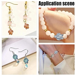 80шт 8 цвета гальванические стеклянные бусины&nbsp;EGLA-YW0005-39