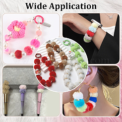 80 шт. 8 цвета имитация кроличьей шерсти европейские бусины&nbsp;FIND-PH0027-68A