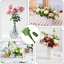 40 шт. 2 стиля пластиковый держатель для искусственного цветка и ветка для самостоятельного изготовления флористических композиций&nbsp;AJEW-SP0003-85