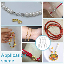 20 шт. 10 стиля S-образных застежек из нержавеющей стали&nbsp;STAS-PH0006-96P