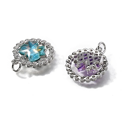 Латунные микро проложить кубического циркония подвески&nbsp;KK-Q043-07P