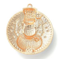 Рождественские подвески из цинкового сплава со стразами&nbsp;LS-PALLOY-K008-02B-KCG