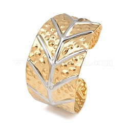 Браслеты-манжеты из нержавеющей стали 304 для женщин&nbsp;BJEW-G757-01GP