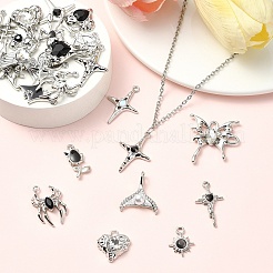 12 шт. 12 стиля подвески из сплава эмали и стекла&nbsp;FIND-YW0006-13