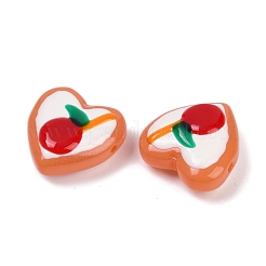 Нити бусин-лэмпворк в форме сердца ручной работы&nbsp;LAMP-P069-04B-04