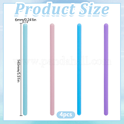 4 шт. 4-цветные силиконовые палочки для перемешивания&nbsp;EPOX-DR0001-01A