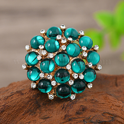 Прозрачная смола с кольцами из сплава&nbsp;CX4663-2