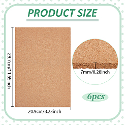 6 шт. пробковые этикетки&nbsp;AJEW-BC0009-42A