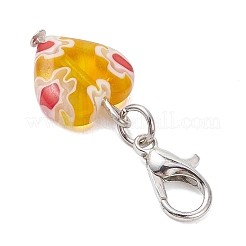 Подвесные украшения ручной работы в стиле миллефиори&nbsp;HJEW-JM04313