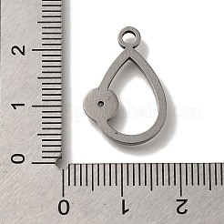 Подвеска из нержавеющей стали 304 со стразами&nbsp;STAS-H223-01AS-02