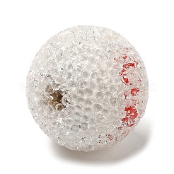 Окрашенные распылением деревянные европейские бусины со стразами&nbsp;RESI-C038-03A